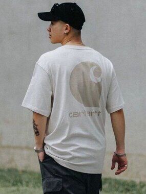 Carhartt Men's Cotton Heavy Weight T Shirt Relaxed Fit Short Sleeves Size  L